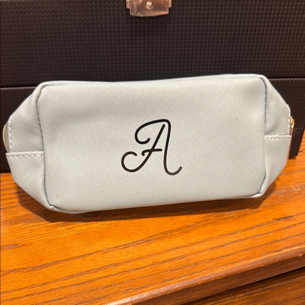 Elegant Light Blue Makeup Case
